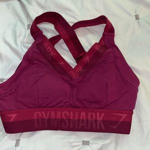 Maroon/red GYMSHARK sports bra